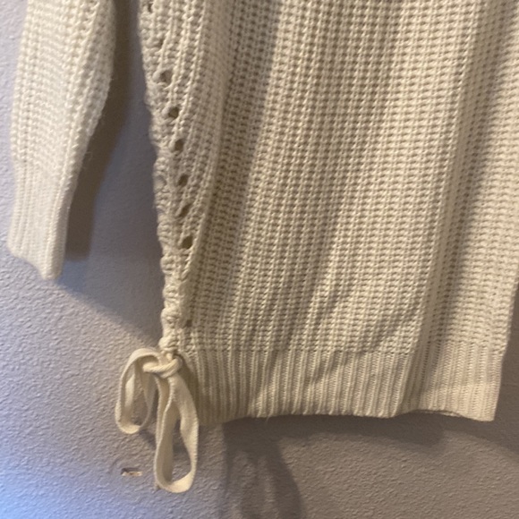 Rue 21 knitted sweater with tie side size small - Picture 2 of 4